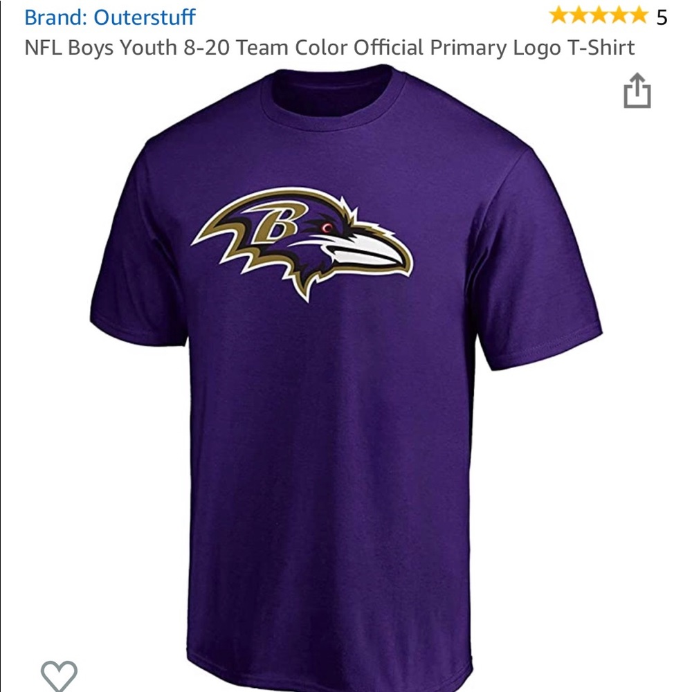 NFL Baltimore Ravens Youth XL shirt